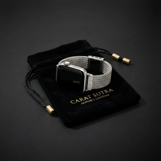 18mm Chain Smartwatch Strap | 925 Sterling Silver Bracelet | Men's Jewelry with Hallmark