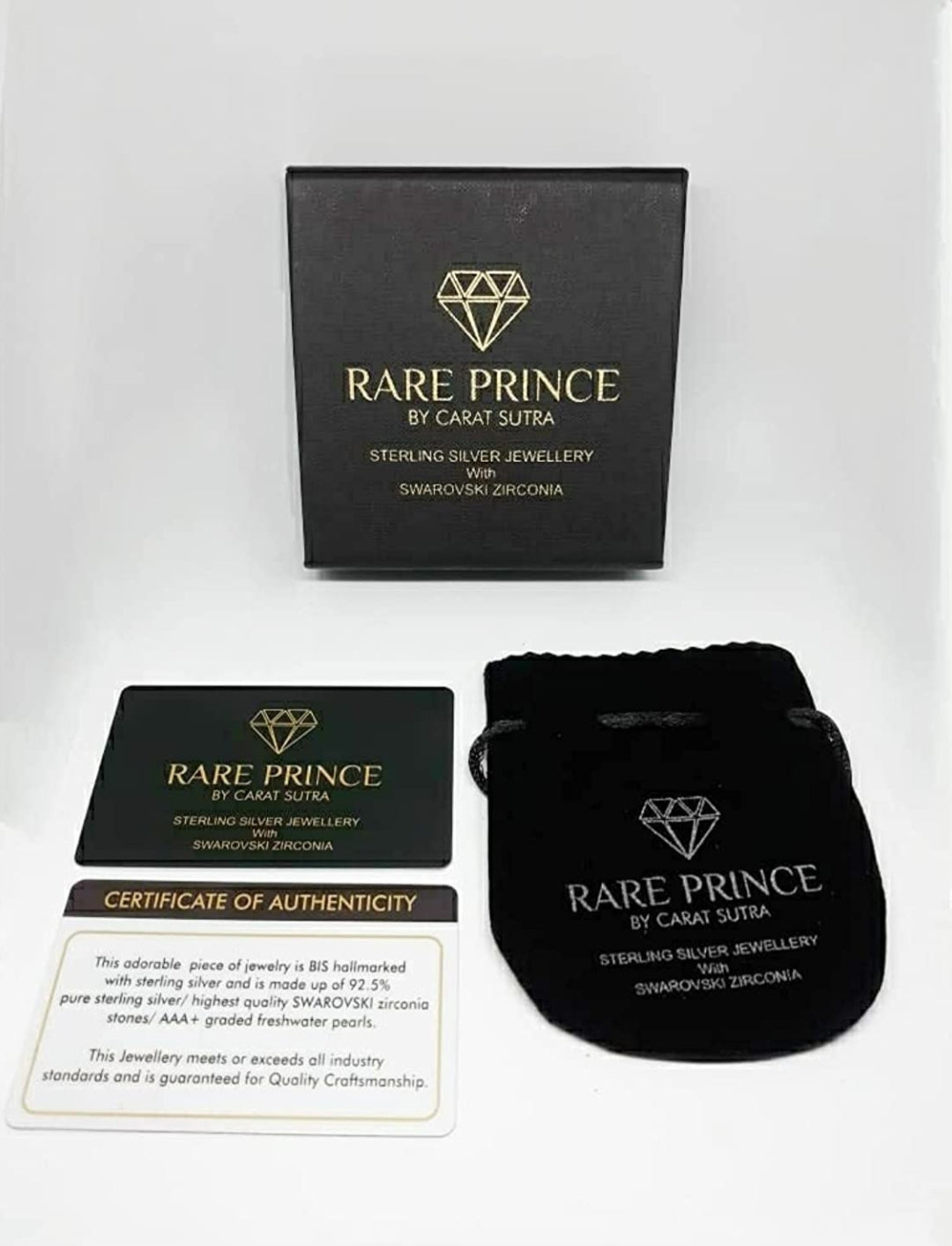 RARE PRINCE by CARAT SUTRA | Exclusive Classic Cushion Pave Ring Studded with Black Cubic Zirconia, Sterling Silver 925 Ring | Jewellery for Men| With Certificate of Authenticity and 925 Hallmark - caratsutra