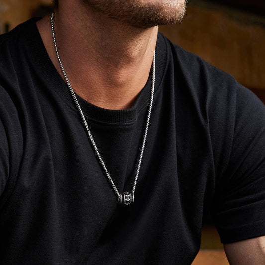 Unique Designed Armour Pendant for Men | 925 Sterling Silver Oxidized Pendant | With Certificate of Authenticity and 925 Hallmark - caratsutra