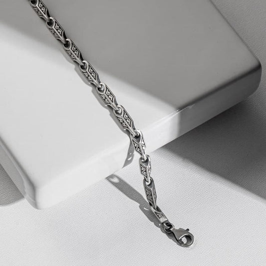 5mm, solid, wide Hand Engraved Vintage Oxidized Bracelet | 25-35g, 925 Sterling Silver Bracelet | With Certificate of Authenticity and 925 Hallmark