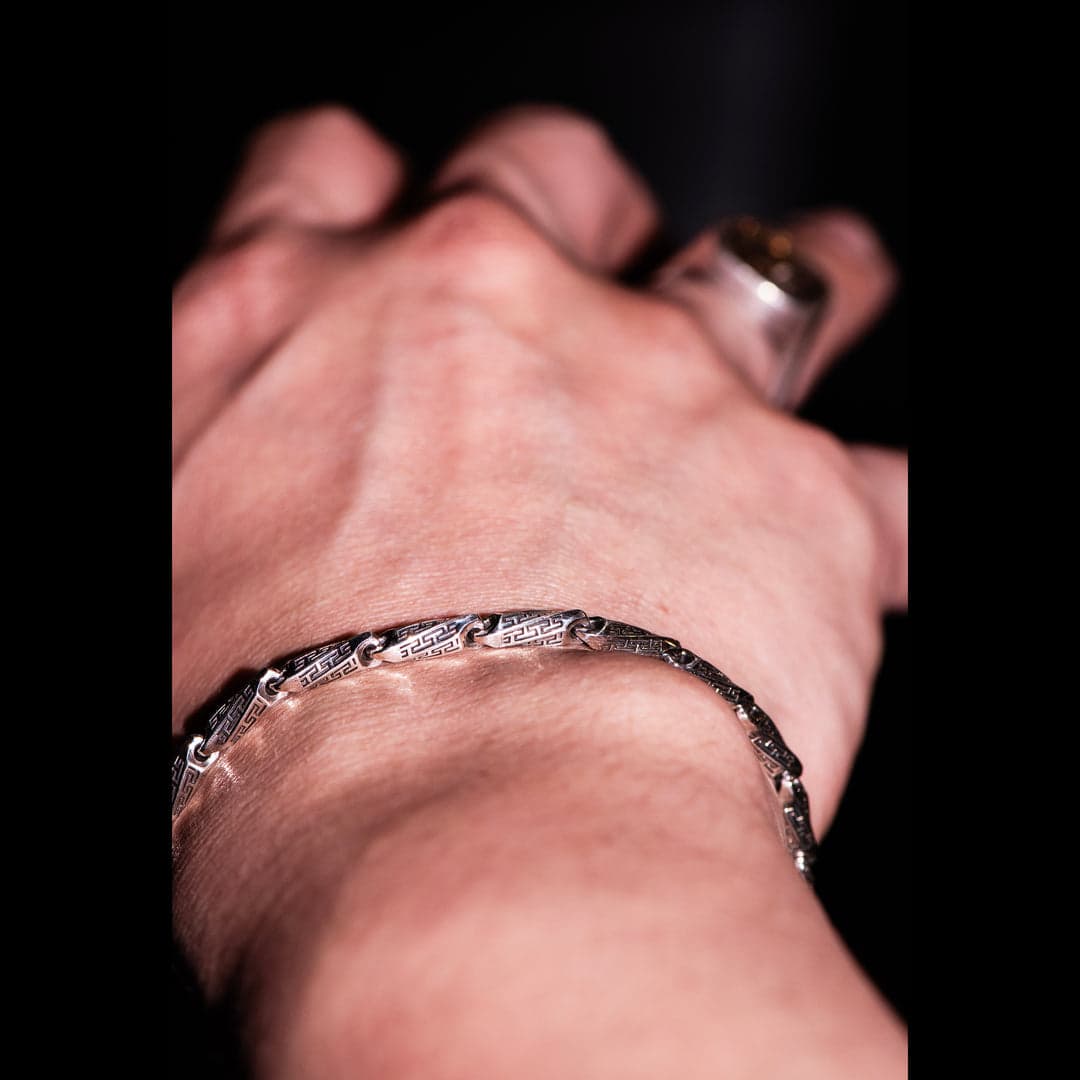 Hand Engraved Vintage Oxidized Bracelet | 925 Sterling Silver Bracelet | With Certificate of Authenticity and 925 Hallmark