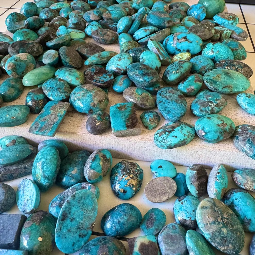 RARE PRINCE by CARAT SUTRA | Unique Designed Turkish Style Ring with Natural Irani Turquoise (Firoza) | 925 Sterling Silver Oxidized Ring | Men's Jewelry | With Certificate of Authenticity and 925 Hallmark - caratsutra