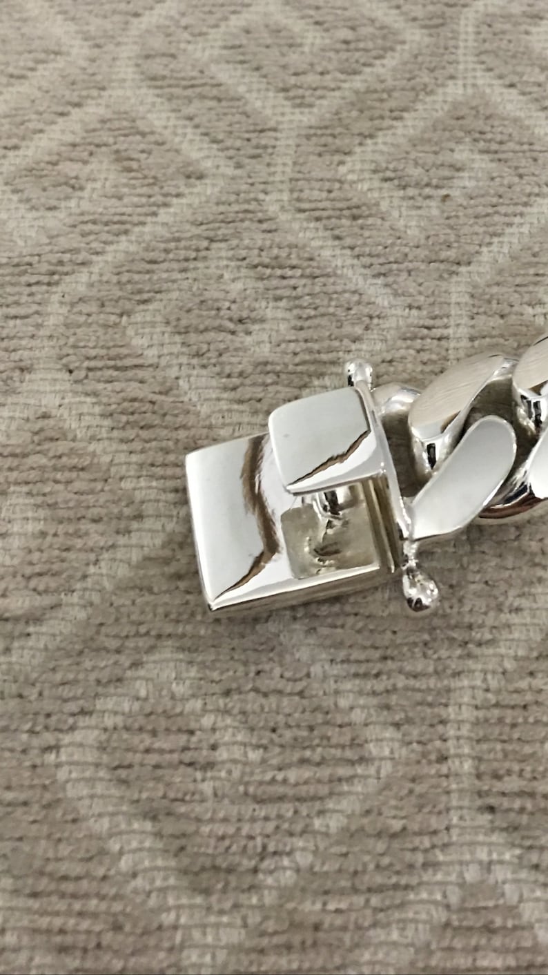 18mm Wide Solid Miami Cuban Link Chain | 925 Sterling Silver Chain | Men's Jewelry | With Certificate of Authenticity and 925 Hallmark