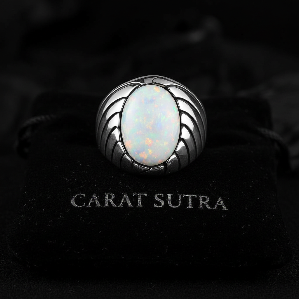 Unique Designed Turkish Style Ring with Excellent quality 10ct Fire Australian Opal | 925 Sterling Silver Oxidized Ring | With Certificate of Authenticity and 925 Hallmark