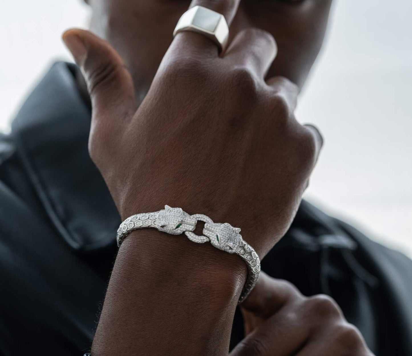 RARE PRINCE by CARAT SUTRA | Unique Turkish Style Ring with Natural Pearl | 925 Sterling Silver Oxidized Ring | Men's Jewelry | With Certificate of Authenticity and 925 Hallmark - caratsutra