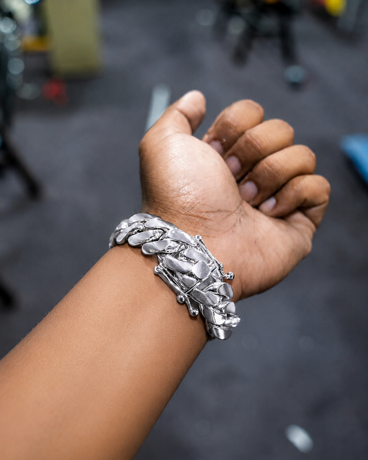 18mm Wide Solid Miami Cuban Link Bracelet | 925 Sterling Silver Chain | Men's Jewelry | With Certificate of Authenticity and 925 Hallmark - caratsutra