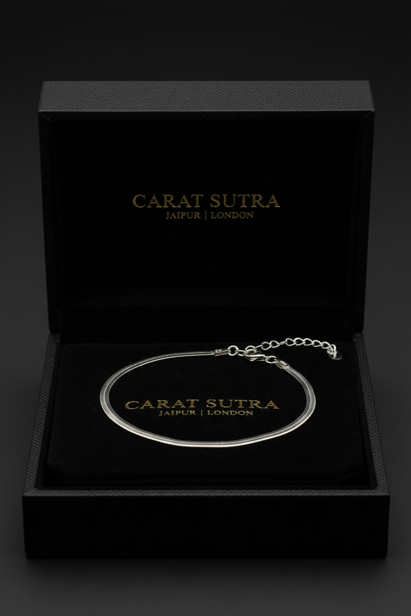 Minimalist 4mm Snake Bracelet | 925 Sterling Silver | With Certificate of Authenticity and 925 Hallmark