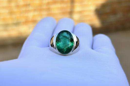 RARE PRINCE by CARAT SUTRA | Unique Classic Style Ring with Purple Amethyst, 925 Sterling Silver | With Certificate of Authenticity and 925 Hallmark - caratsutra