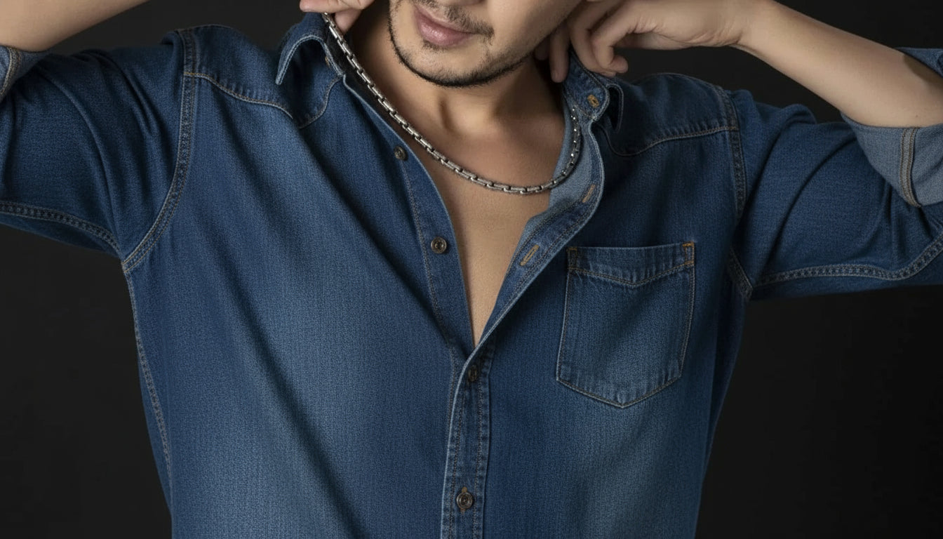 RARE PRINCE by CARAT SUTRA | Unique Hand Engraved Vintage Oxidized Chain | 925 Sterling Silver Chain | Men's Jewelry | With Certificate of Authenticity and 925 Hallmark