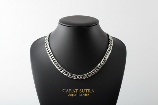10mm 3 linked Retro Solid Curb Link Chain | 925 Sterling Silver with Hallmark