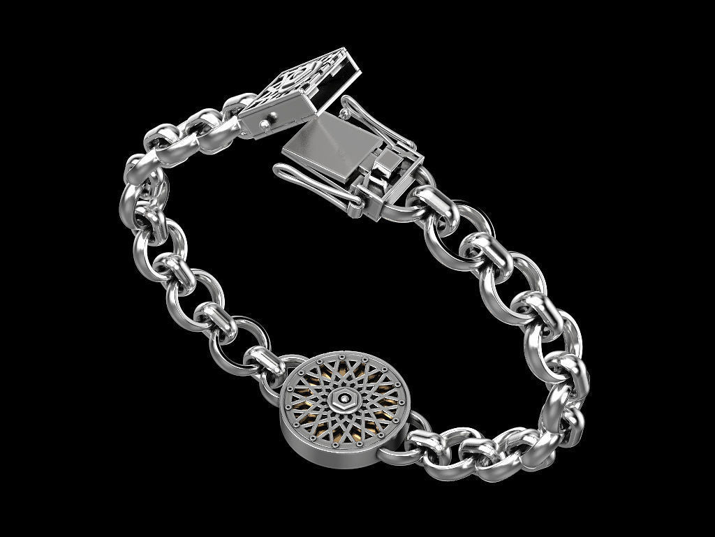 RARE PRINCE by CARAT SUTRA | Unique Designed Skull Bracelet for Men | Biker Bracelet for Men | 925 Sterling Silver Bracelet | Men's Jewelry | With Certificate of Authenticity and 925 Hallmark