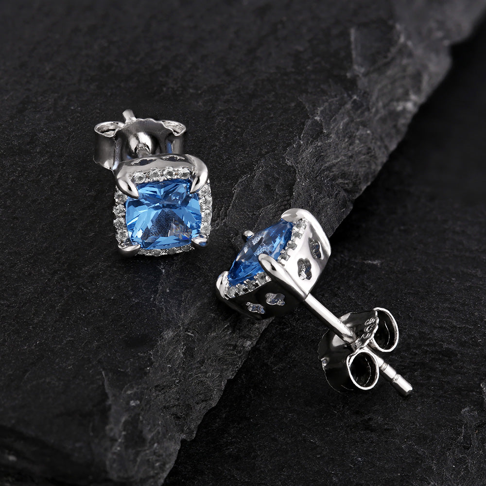 RARE PRINCE by CARAT SUTRA Princess Cut Blue Topaz Diamond