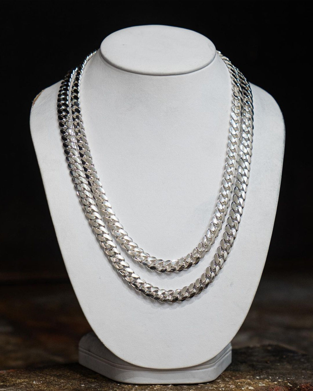 RARE PRINCE by CARAT SUTRA | 12mm Wide Solid Miami Cuban Link Chain | 925 Sterling Silver Chain | Men's Jewelry | With Certificate of Authenticity and 925 Hallmark - caratsutra