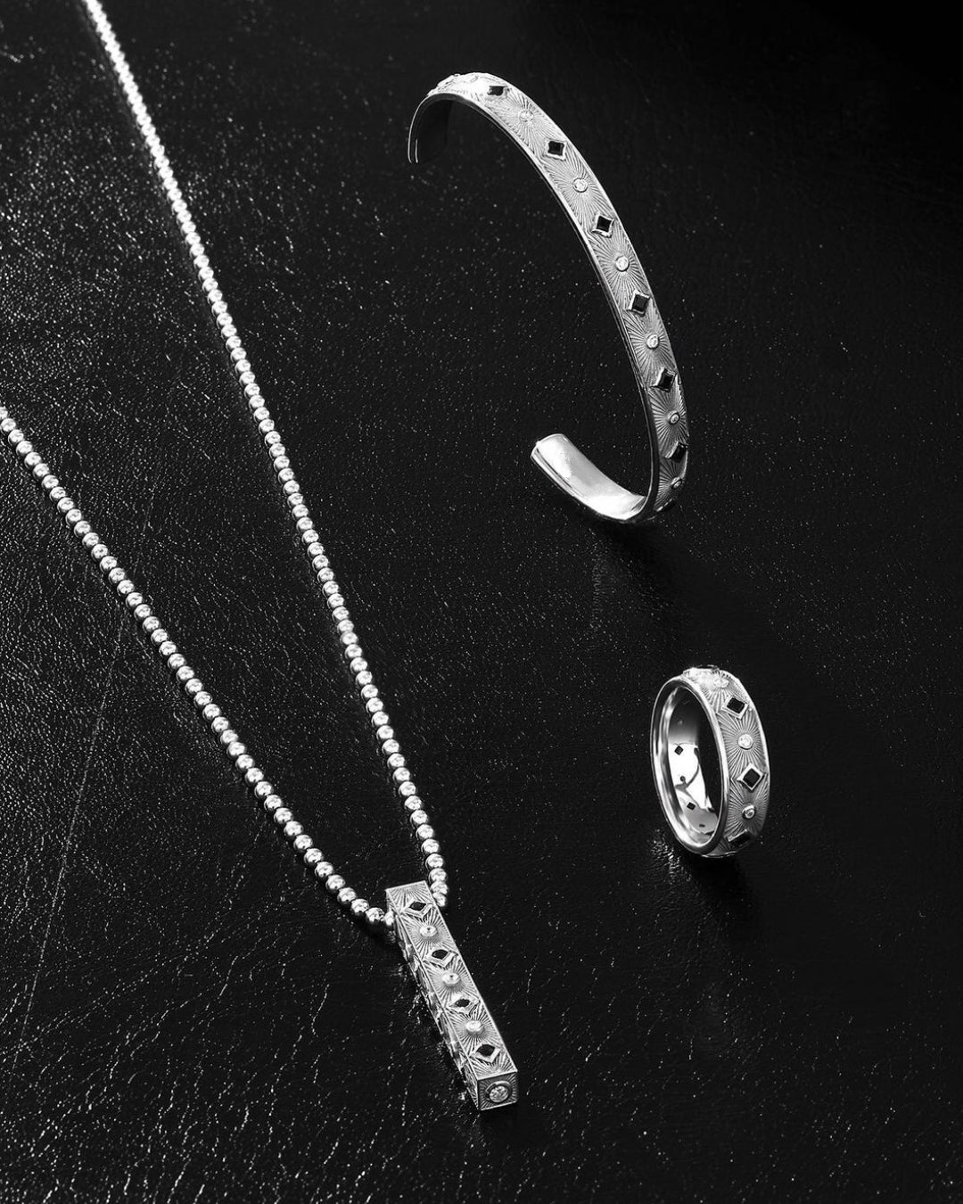 RARE PRINCE by CARAT SUTRA | Exclusive Sunbeam Band Ring for Men, Oxidized Sterling Silver 925 Ring | Jewellery for Men| With Certificate of Authenticity and 925 Hallmark - caratsutra