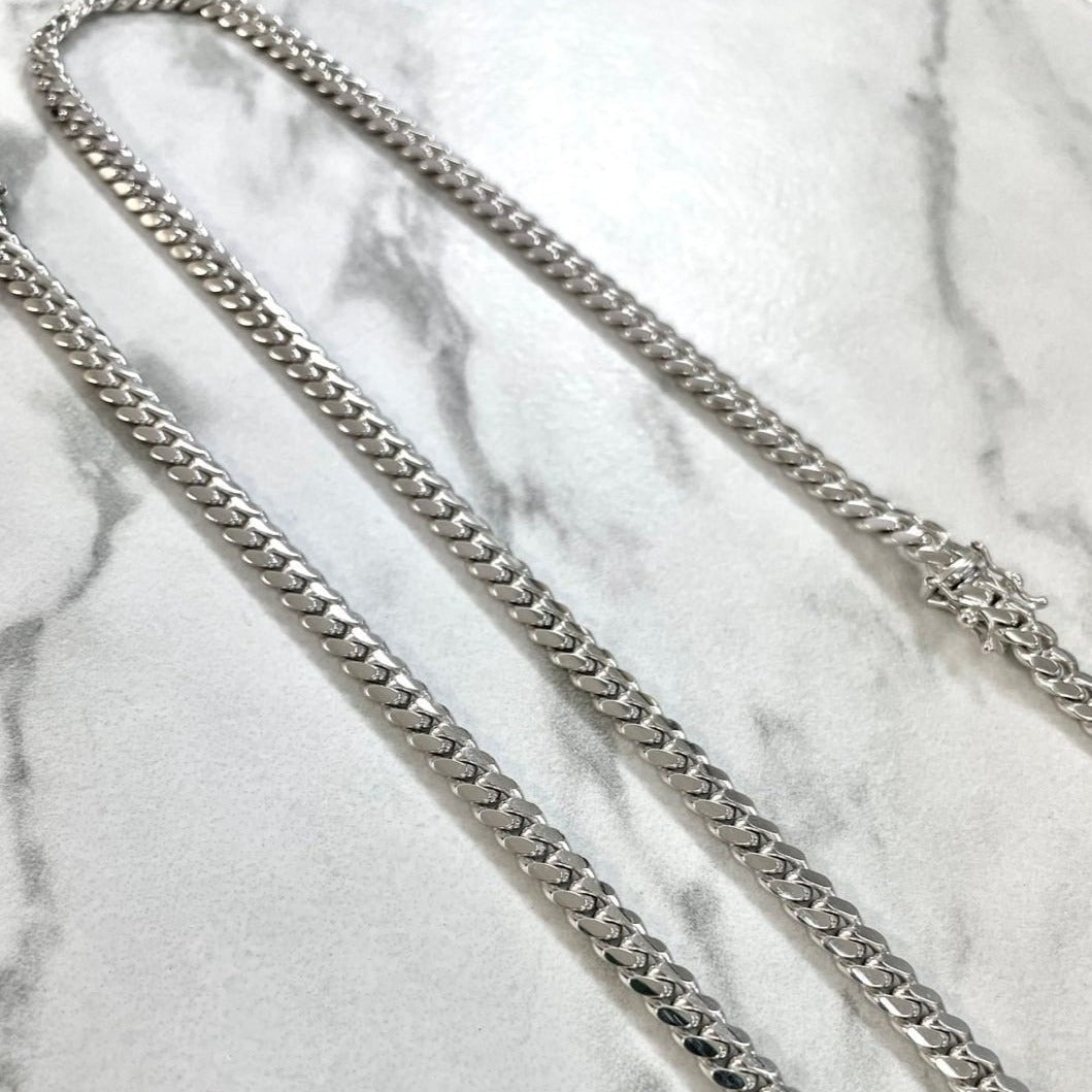 RARE PRINCE by CARAT SUTRA | 10mm Wide Solid Miami Cuban Link Chain | 925 Sterling Silver Chain | Men's Jewelry | With Certificate of Authenticity and 925 Hallmark - caratsutra