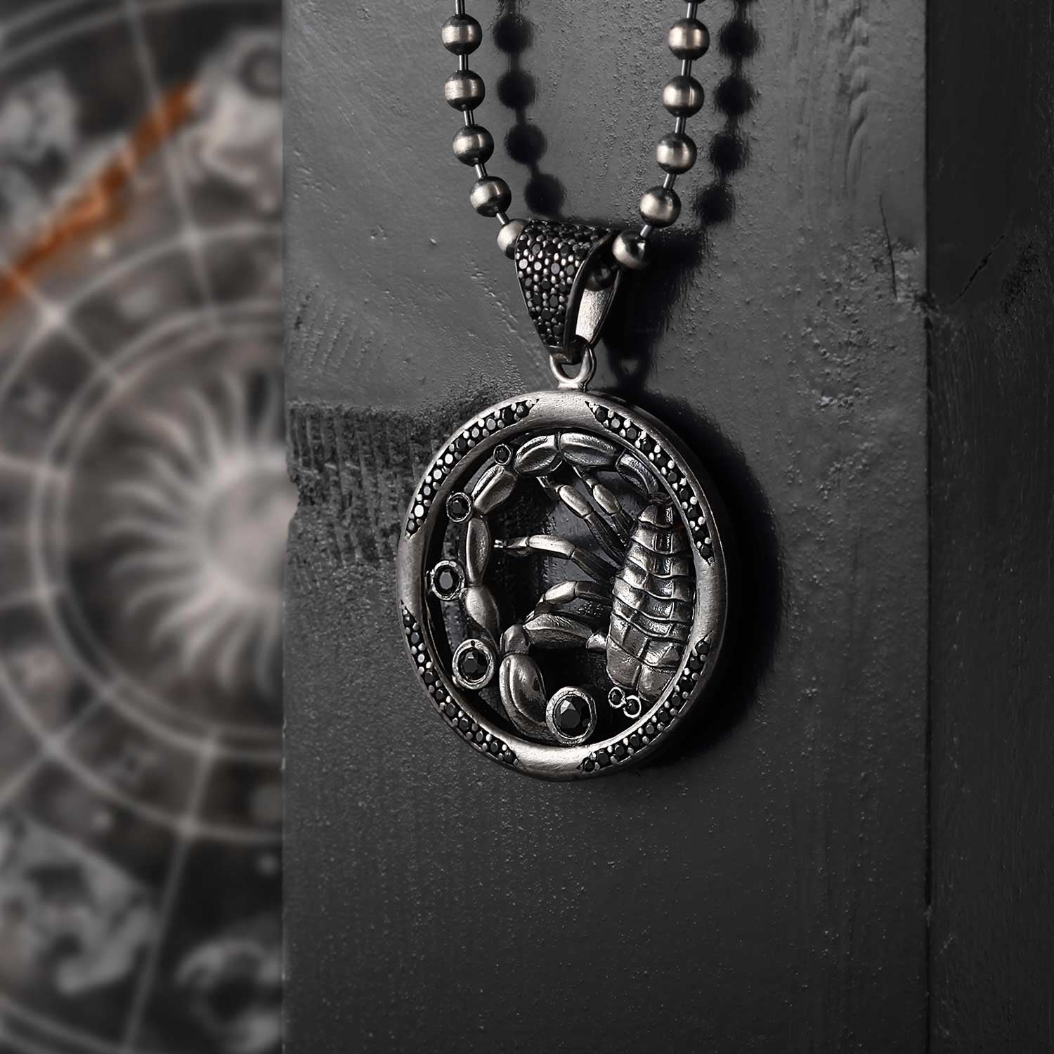 Scorpio store mens necklace