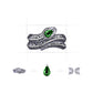 RARE PRINCE by CARAT SUTRA | Adjustable Unique Designed Snake Ring with Natural Emerald | 925 Sterling Silver Oxidized Ring | With Certificate of Authenticity and 925 Hallmark