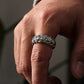 Braided Wheat Designed Solid Band Ring | 925 Sterling Silver Oxidized Ring