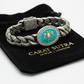 Unique Style Double Headed Eagle Bracelet with original 25ct Irani Turquoise | 925 Sterling Silver Oxidized Bracelet | With Certificate of Authenticity and 925 Hallmark - caratsutra