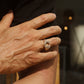 Hand-Engraved Vintage Horse Shoe Oxidized Ring | Sterling Silver 925 Ring