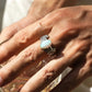 RARE PRINCE by CARAT SUTRA | Exclusive Feather Band studded with Natural Blue Sapphire, Oxidized Sterling Silver 925 Ring | With Certificate of Authenticity and 925 Hallmark - caratsutra