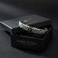 Adjustable 3D Eagle Bangle Bracelet with Natural Black Onyx Stone | 925 Sterling Silver