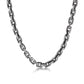 RARE PRINCE by CARAT SUTRA | Matt Finish, 6mm Wide Oxidised Elongated link Chain | 925 Sterling Silver Chain | With Certificate of Authenticity and 925 Hallmark