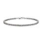 2.5mm Byzantine Oxidized Bracelet | 925 Sterling Silver Bracelet | With Certificate of Authenticity and 925 Hallmark