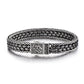 RARE PRINCE by CARAT SUTRA | Classic Chain Ring Clasp Bracelet for Men | 925 Sterling Silver Bracelet