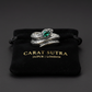 RARE PRINCE by CARAT SUTRA | Adjustable Unique Designed Snake Ring with Natural Emerald | 925 Sterling Silver Oxidized Ring | With Certificate of Authenticity and 925 Hallmark