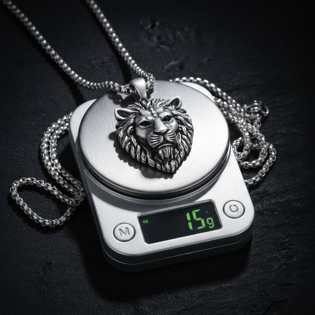 Vintage Lion Pendant for Men | 925 Sterling Silver Oxidized Pendant | Men's Jewelry (Copy)