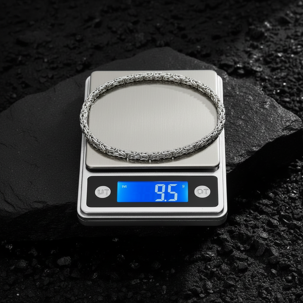 2.5mm Byzantine Oxidized Bracelet | 925 Sterling Silver Bracelet | With Certificate of Authenticity and 925 Hallmark