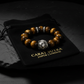 Vintage Oxidized Tiger Face Tiger Eye Beads Bracelet | 925 Sterling Silver