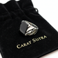 RARE PRINCE by CARAT SUTRA | Unique Turkish Braided Style Ring with Natural Black Onyx | 925 Sterling Silver Oxidized Ring | Men's Jewelry | With Certificate of Authenticity and 925 Hallmark