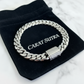 RARE PRINCE by CARAT SUTRA | Solid 10mm Miami Cuban Link Bracelet with Iced Lock | 22kt Gold Micron Plated on 925 Sterling Silver Bracelet with AAA+ Quality Swarovski Diamonds | Men's Jewelry | With Certificate of Authenticity and 925 Hallmark - caratsutra