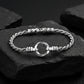 3.5mm Hoop Rope Bracelet | 925 Sterling Silver Bracelet, studded | With Certificate of Authenticity and 925 Hallmark