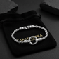3.5mm Hoop Rope Bracelet | 925 Sterling Silver Bracelet, studded | With Certificate of Authenticity and 925 Hallmark