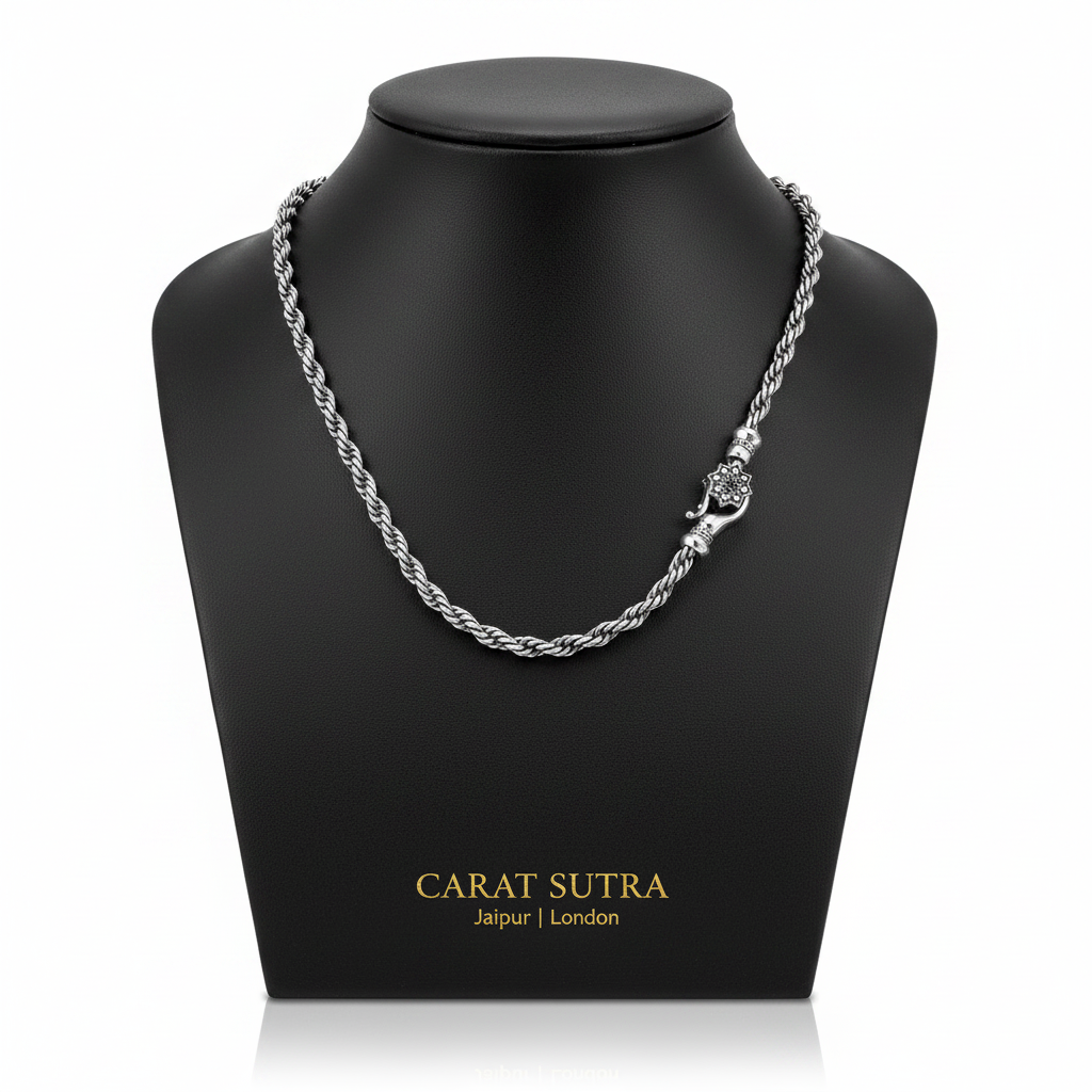 Vintage Lotus Rope 3mm Rope Chain | 925 Sterling Silver Chain