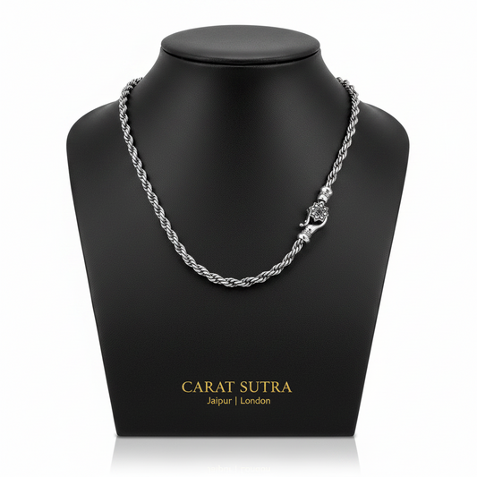 Vintage Lotus Rope 3mm Rope Chain | 925 Sterling Silver Chain