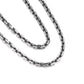 RARE PRINCE by CARAT SUTRA | Matt Finish, 6mm Wide Oxidised Elongated link Chain | 925 Sterling Silver Chain | With Certificate of Authenticity and 925 Hallmark
