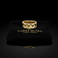 22k Gold Plated Classic Armour Interchangeable Silver Band | 925 Sterling Silver Ring, studded with Swarovski stones
