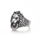 RARE PRINCE by CARAT SUTRA | Unique Designed Lion Door Knocker Ring | 925 Sterling Silver Oxidized Ring | With Certificate of Authenticity and 925 Hallmark - caratsutra
