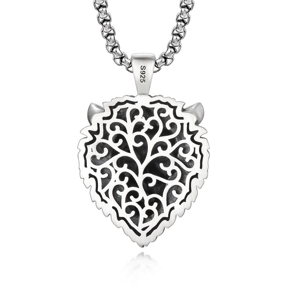 Vintage Lion Pendant for Men | 925 Sterling Silver Oxidized Pendant | Men's Jewelry (Copy)