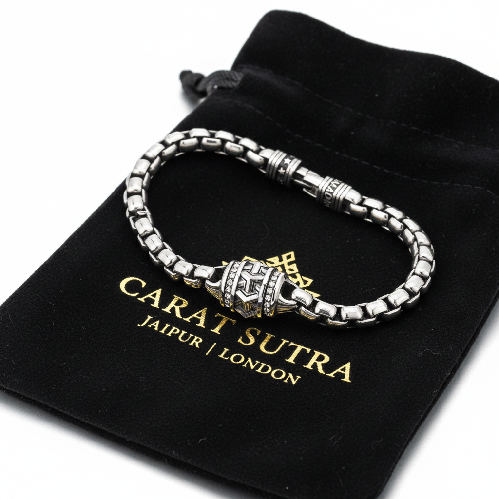 5mm Armor Box Chain Bracelet | 925 Sterling Silver Bracelet | With Certificate of Authenticity and 925 Hallmark