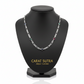 Natural Navratna 6mm Wide Solid Figaro-Cuban Link Chain |925 Sterling Silver Chain | With Certificate of Authenticity and 925 Hallmark - caratsutra