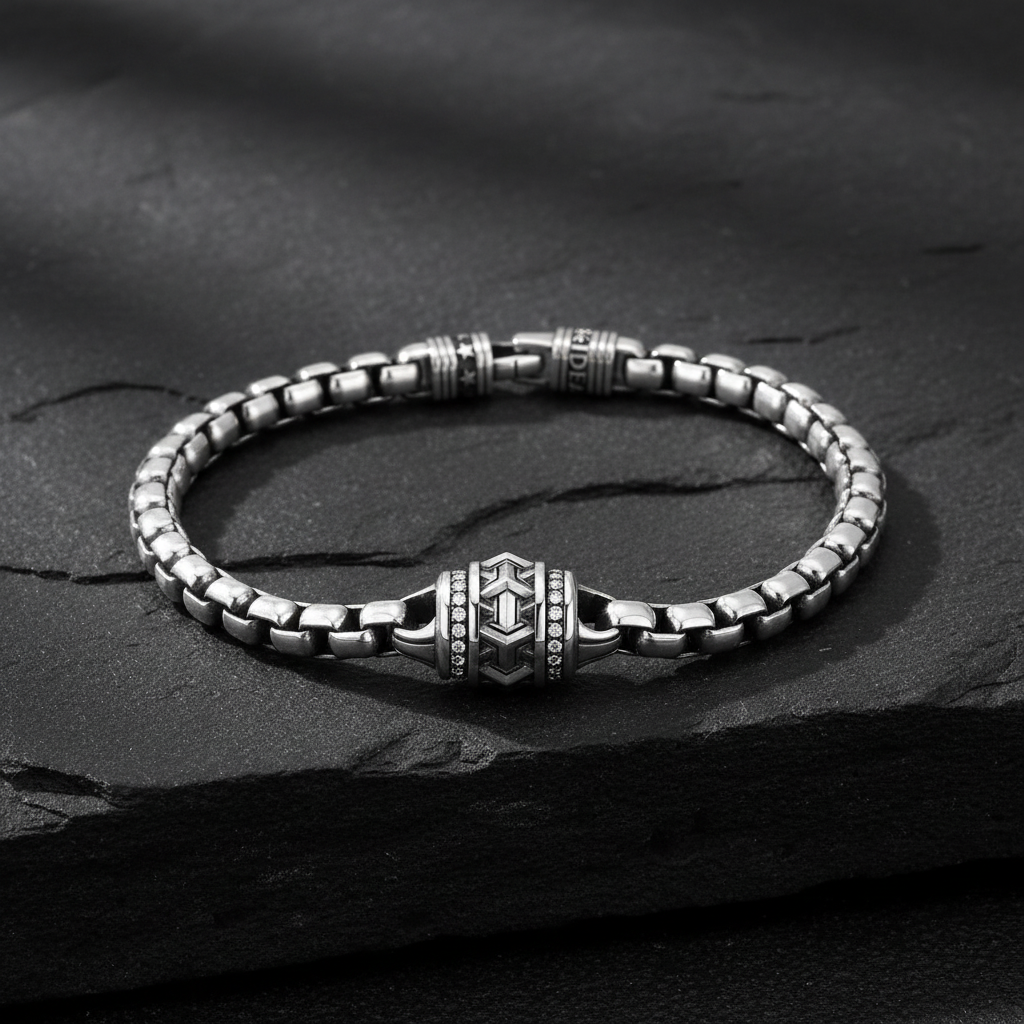 5mm Armor Box Chain Bracelet | 925 Sterling Silver Bracelet | With Certificate of Authenticity and 925 Hallmark