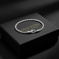 3.5mm IRIS Rope Bracelet | 925 Sterling Silver Bracelet, studded with Real mini Emeralds | With Certificate of Authenticity and 925 Hallmark