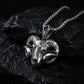 RARE PRINCE by CARAT SUTRA | Unique Designed Horned Ram Pendant for Aries Zodiac for Men | 925 Sterling Silver Oxidized Pendant with Hallmark - caratsutra