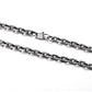 RARE PRINCE by CARAT SUTRA | Matt Finish, 6mm Wide Oxidised Elongated link Chain | 925 Sterling Silver Chain | With Certificate of Authenticity and 925 Hallmark