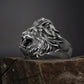 RARE PRINCE by CARAT SUTRA | Unique Designed Ferocious Lion Ring | 925 Sterling Silver Oxidized Ring | Men's Jewelry | With Certificate of Authenticity and 925 Hallmark - caratsutra